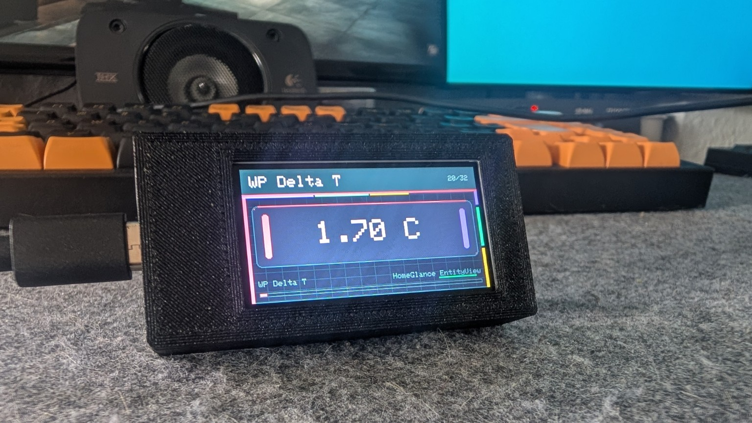 HomeGlance EntityView Nahaufnahme Display