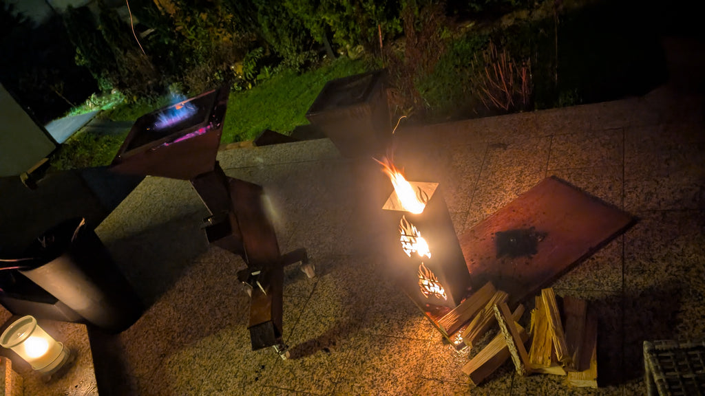 Kleine Feuertonne Minigrill Feuerstelle - Bild 4