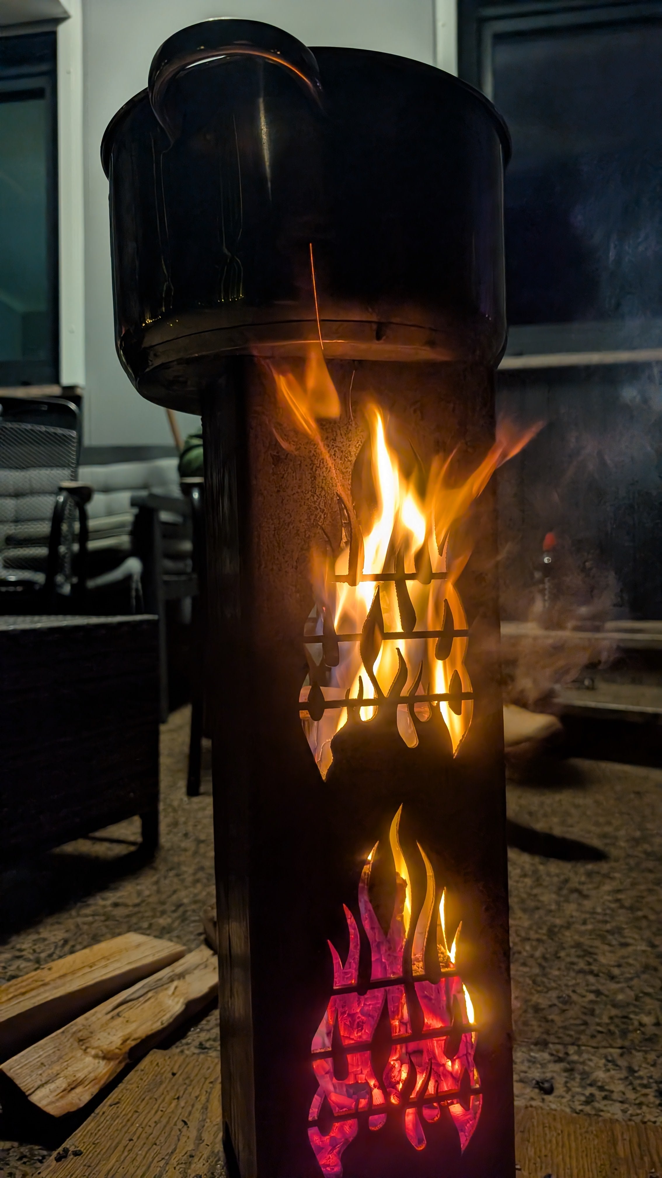 Kleine Feuertonne Minigrill Feuerstelle - Bild 5