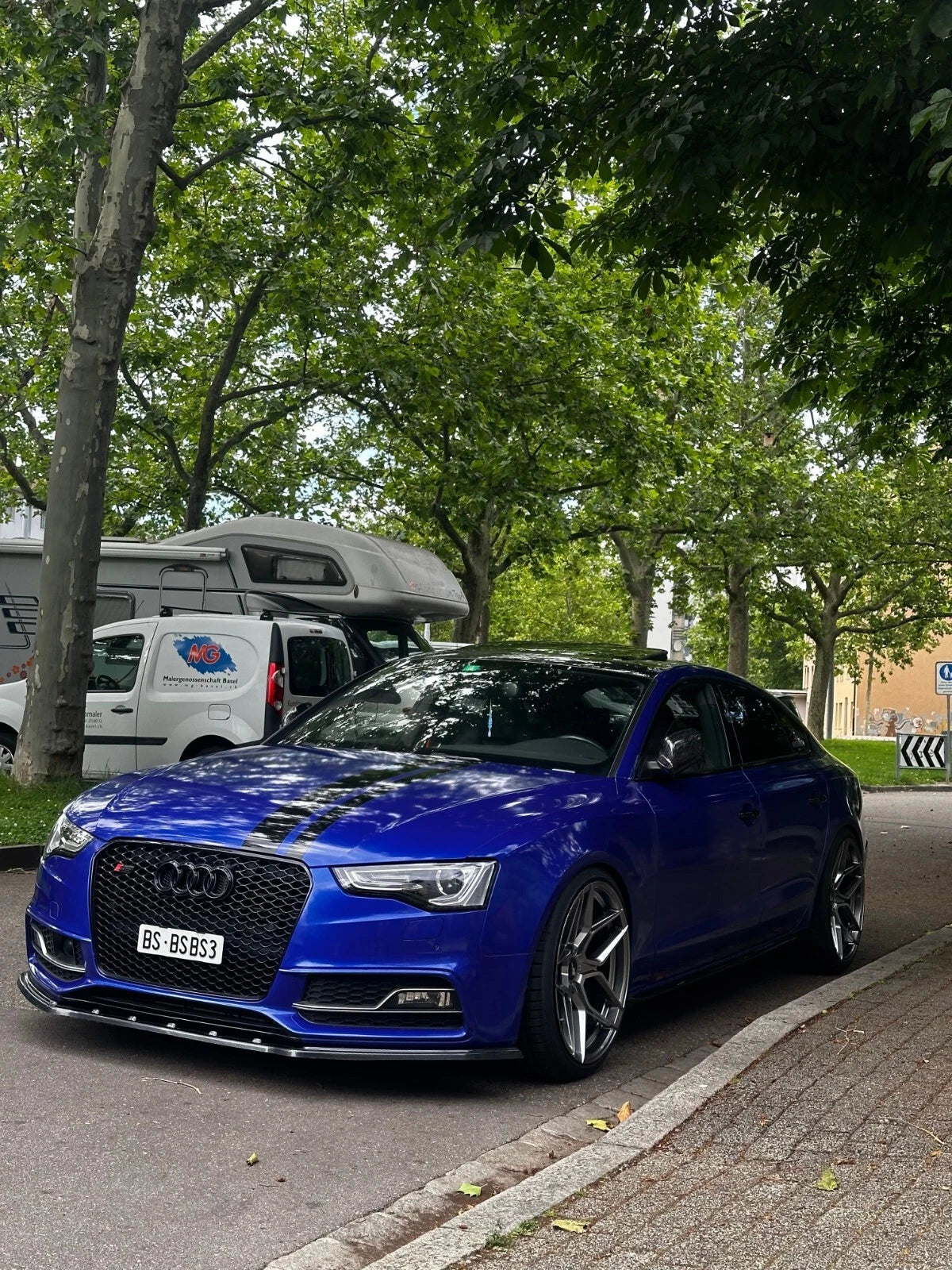 Schweiz 3D-Druck Kennzeichenhalter Klemmung für die Schweiz rahmenlos für Audi W - Bild 6