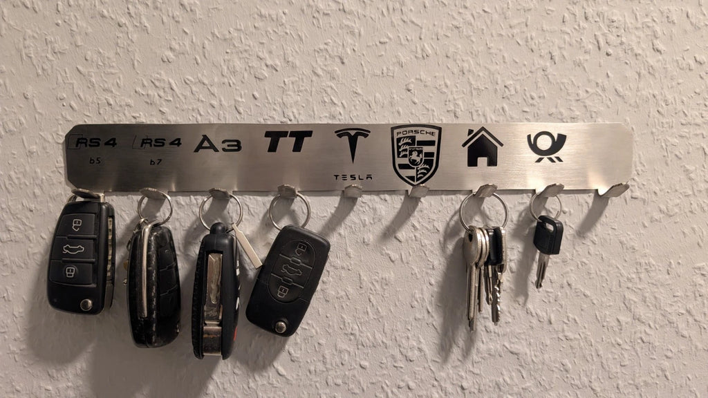 Schlusselbrett Schlusselhaken Mit Logos Wunschlogo Autoschlüssel Aufhänger - Bild 2