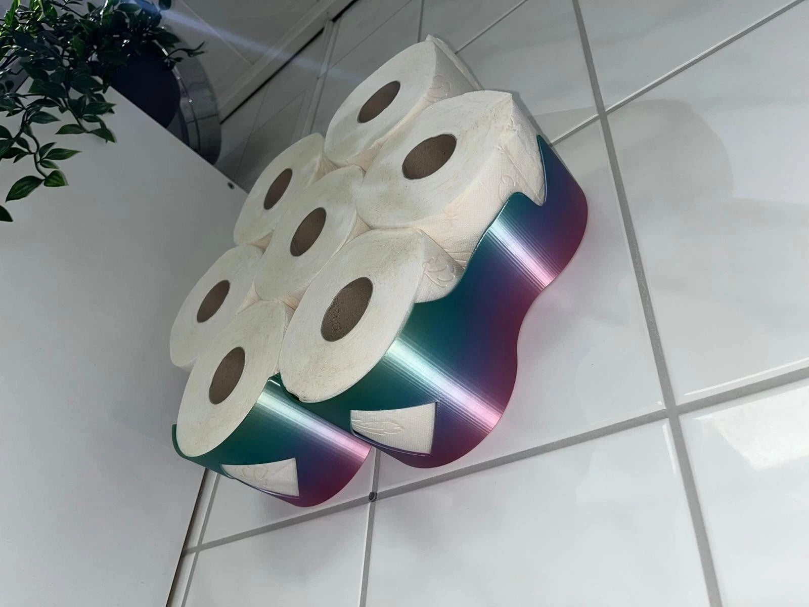 Toilettenpapierhalter mit Klorollen-Vorratsschale - Bild 5
