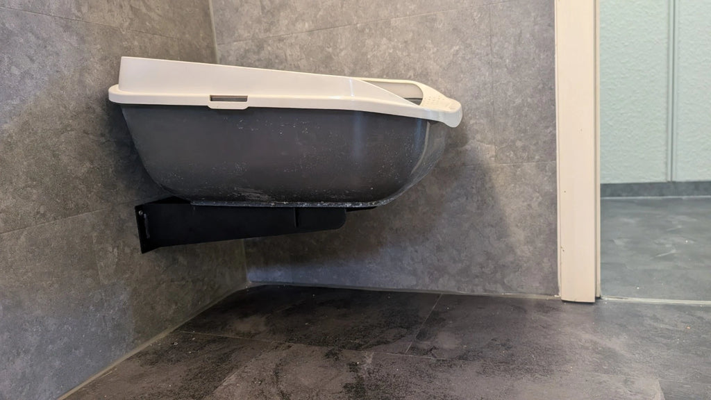 Katzentoilette Erhöhung für Roboterstaubsauger freischwebender Halter Wandmontag - Bild 5