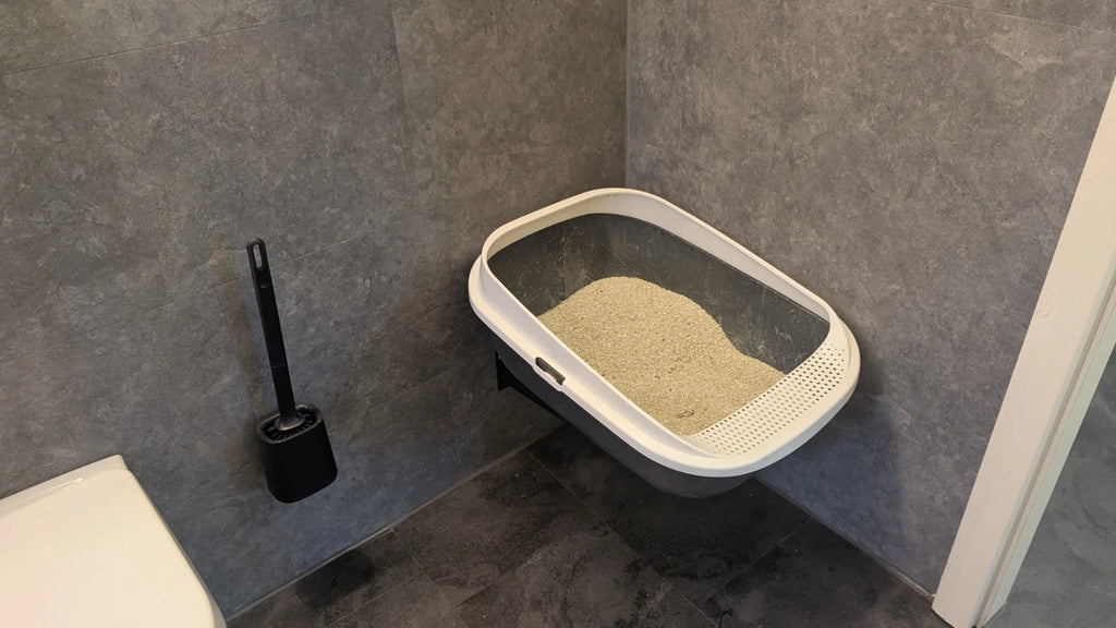 Katzentoilette Erhöhung für Roboterstaubsauger freischwebender Halter Wandmontag - Bild 2