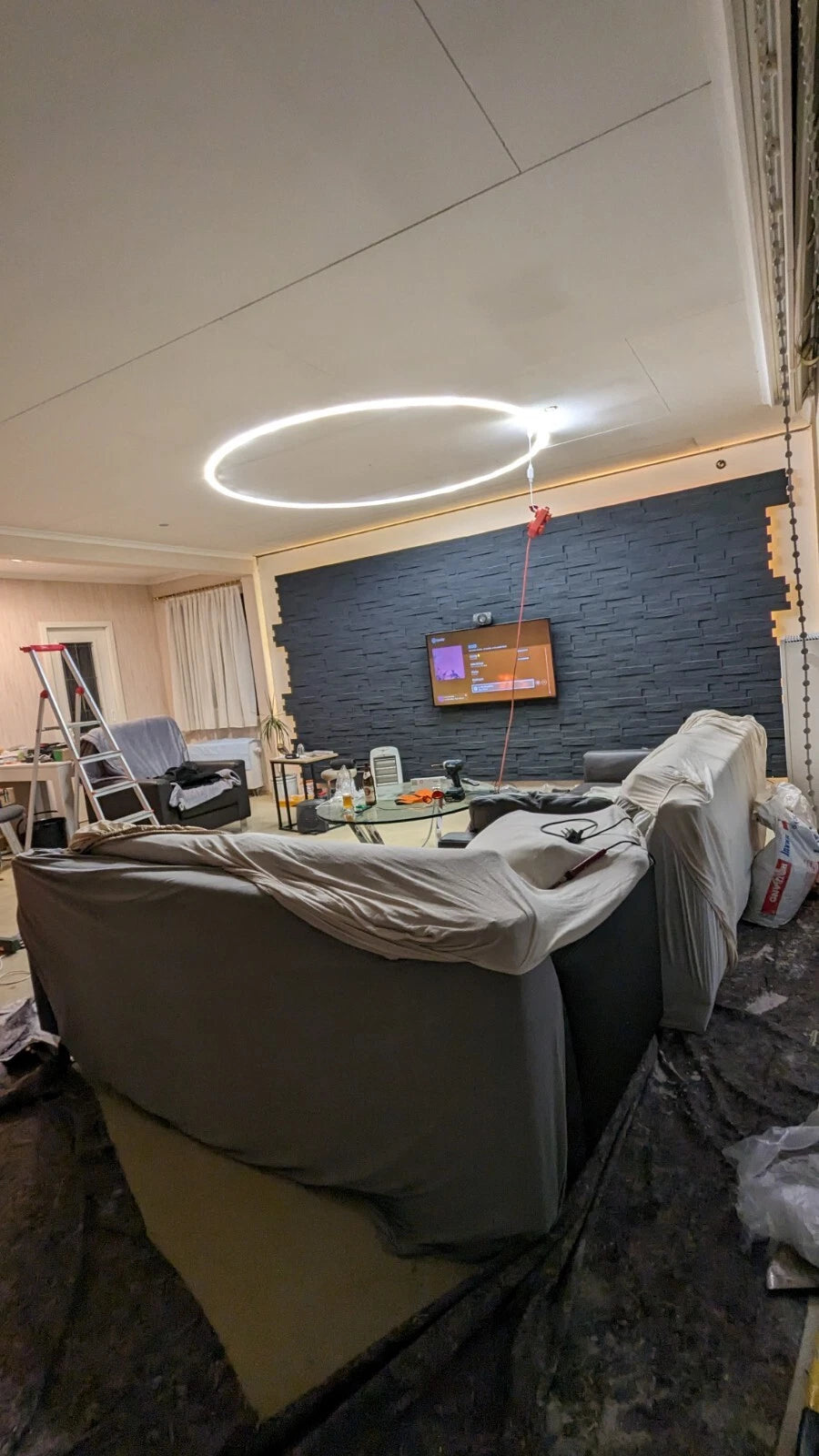 Led Deckenlampe 2 Meter Ring Leuchte 49W - Bild 15