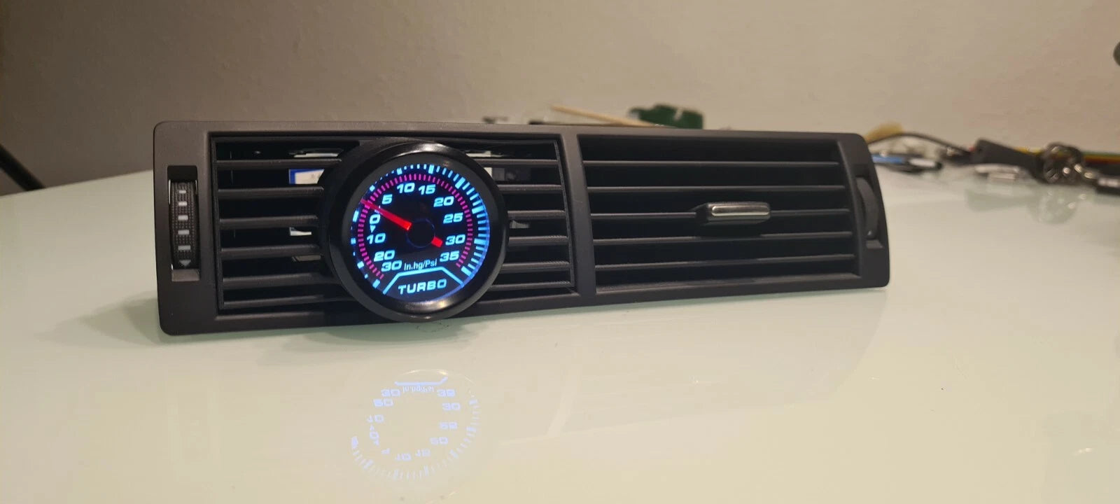 Halter für Ladedruckanzeige Audi A4 S4 RS4 B6 B7 Instrumentenhalter Lüftung Gauge - Bild 3
