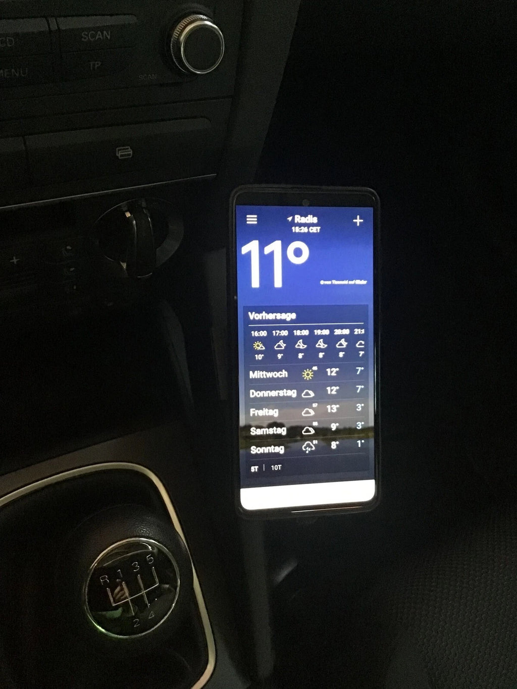 Handy Halterung Magnet Smartphone Halter für Audi A3 & A4 uvm. Universal - Bild 3
