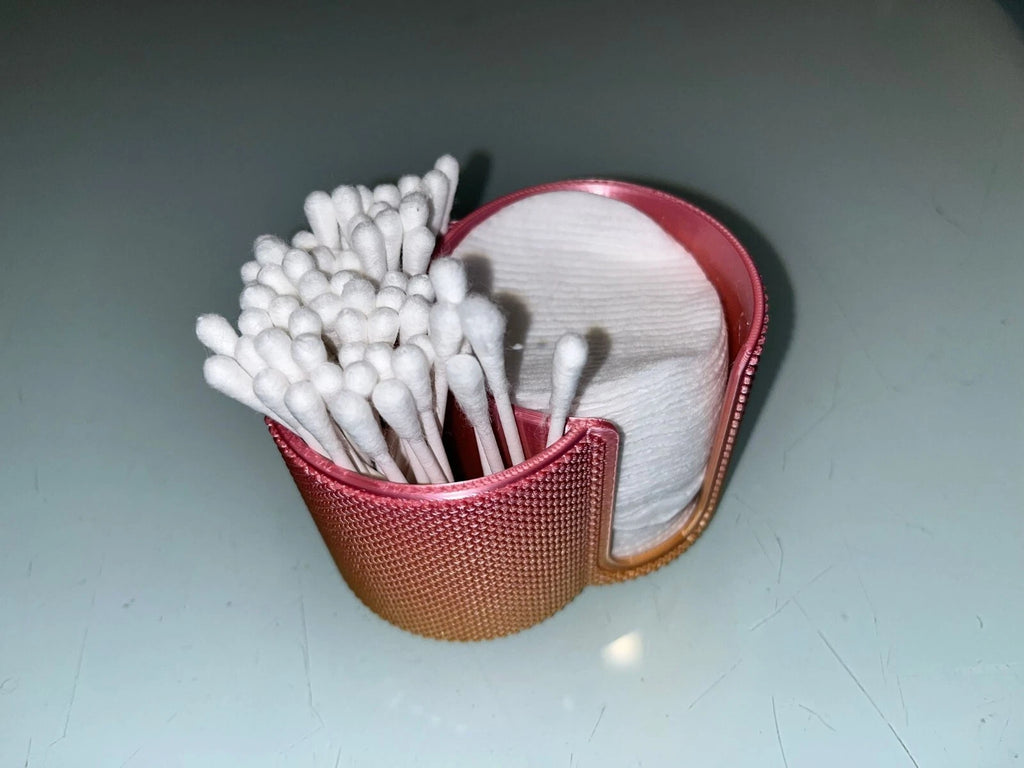 Aufbewahrungsbox für Wattestäbchen und Abschmink Pads Badezimmer Beauty Deko - Bild 2