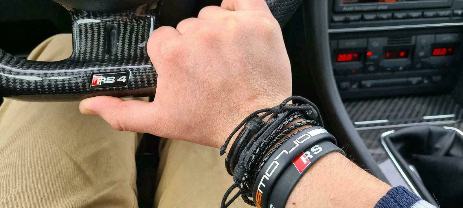 Audi RS Armband RS2 RS3 RS4 RS5 RS6 RS7 Silikonarmband - Bild 2