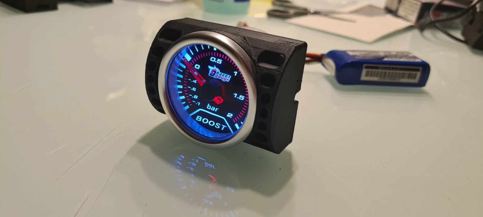 Halter für Ladedruckanzeige BMW E30 Gauge Instrumentenhalter Lüftung - Bild 2