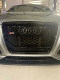 Kennzeichenhalter für Audi RS Wabengrill Österreich rahmenlos Alu A Kennzeichen - Bild 4