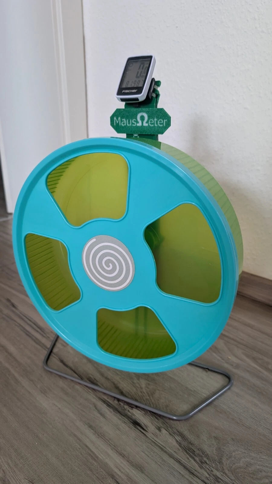 Mausrad mit Tacho Mäuse Laufrad Hamsterrad KM Zähler - Bild 1