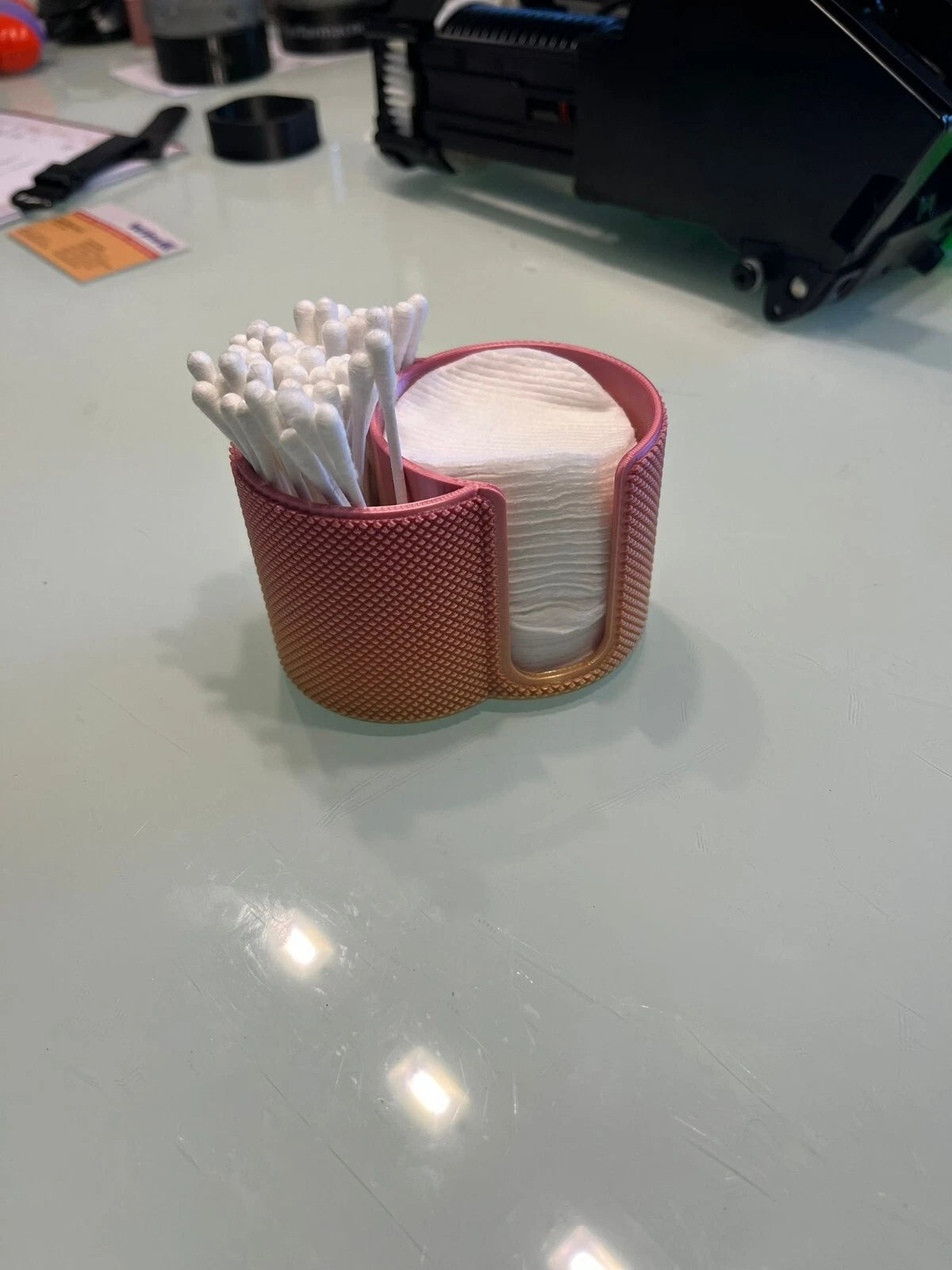 Aufbewahrungsbox für Wattestäbchen und Abschmink Pads Badezimmer Beauty Deko - Bild 5