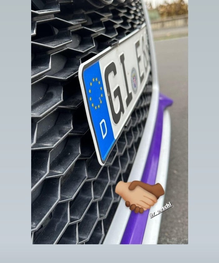 3D Druck Kennzeichenhalter für Audi RS6 4G Wabengrill Klemmung rahmenlos ALU