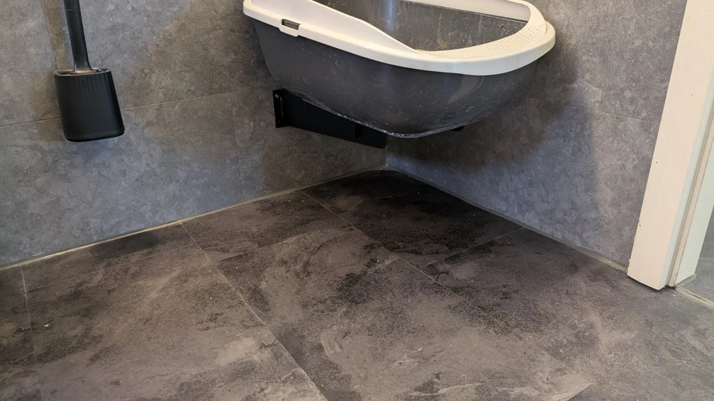 Katzentoilette Erhöhung für Roboterstaubsauger freischwebender Halter Wandmontag - Bild 8