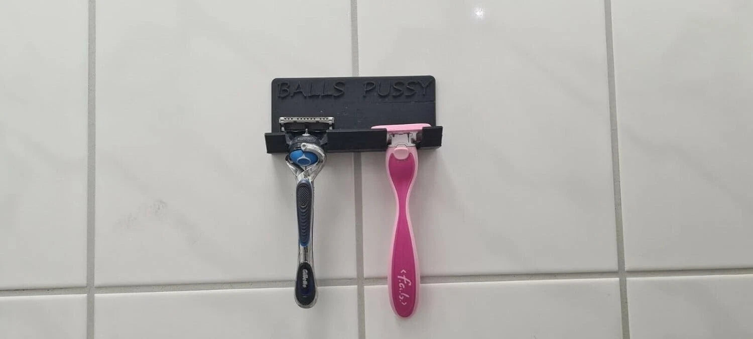 Rasierer Halter Balls & Pussy Nassrasierer für die Dusche Halter - Bild 3
